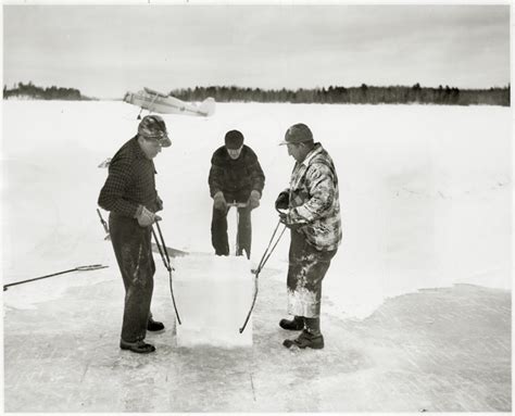 Ice Harvesting 1947 Minnesota Historical Society