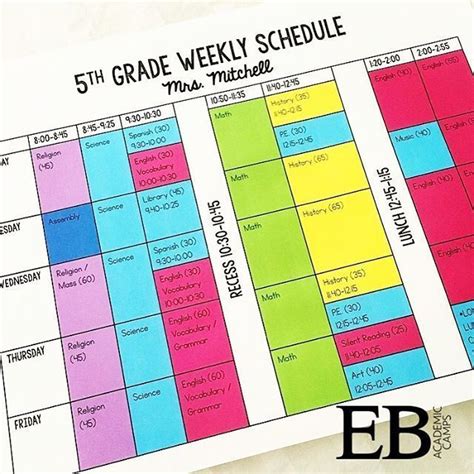 My Weekly Schedule All Color Coded And Easy To Read This Is A Great