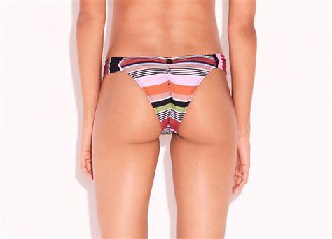 Luxury Bikini Bottom With Multicolored Stripes Bottom Listras Kitty