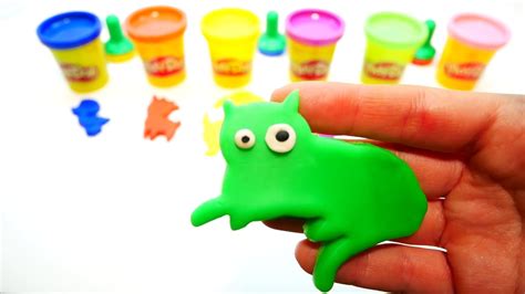 Play Doh Rainbow Animals Learn Colors For Kids Youtube