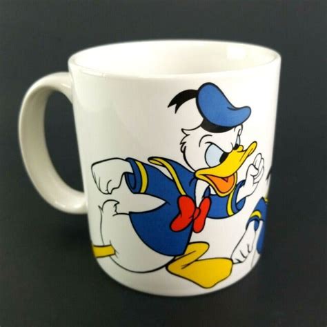 Disney Angry Mad Donald Duck Coffee Mug Tea Cup Vintage Made In Korea