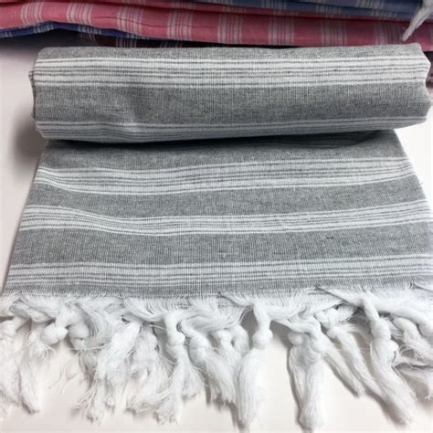 Traditional Turkish Peshtemal Towels Grey