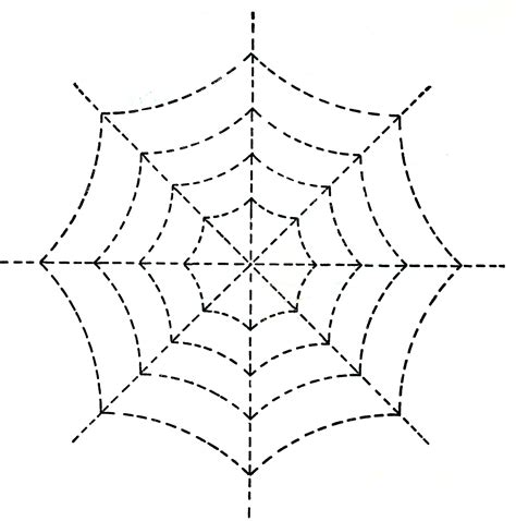 Spider Web Lines To Trace