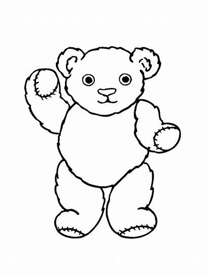 Teddy Coloring Pages Bear Bears Printable Colouring