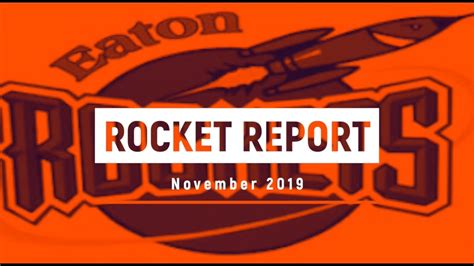 November 2019 Rocket Reporter Youtube