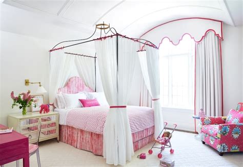 Princess Canopy Bed Transitional Girls Room Anne