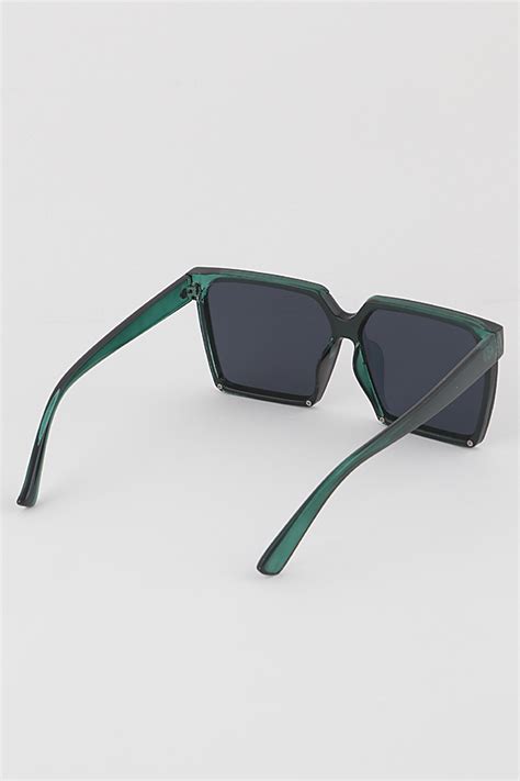 9088ir multicolor oversized rectangular sunglasses