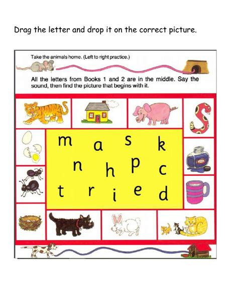 Jolly Phonics Group 1 And 2 Interactive Worksheet