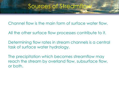 Ppt Surface Water Applied Hydrology Powerpoint Presentation Free