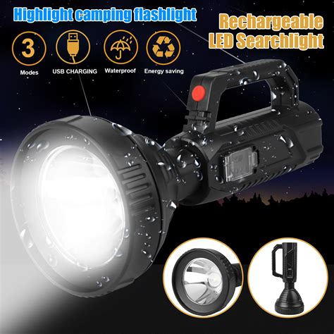 Eeekit 9000 Lumens Super Bright Led Flashlight 3 Modes Rechargeable