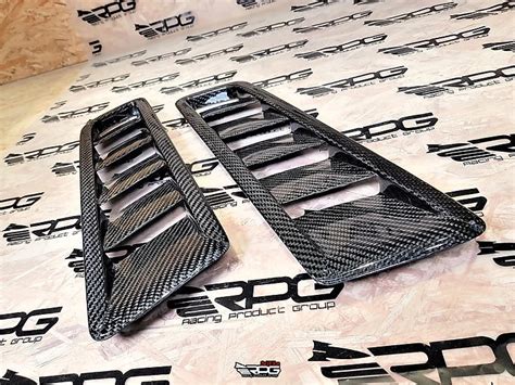 Rpg Carbon Road Rage Rr 43 Vacuum Carbon Hood Vent Heat Extractor Set