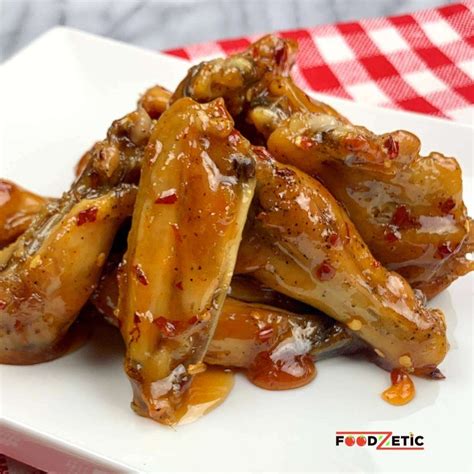 Baked Sweet And Spicy Sticky Chicken Wings Foodzetic