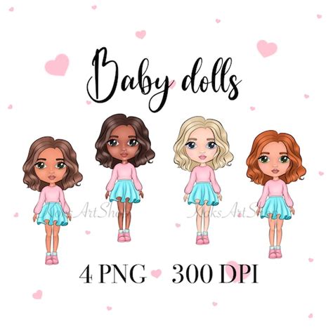Baby Doll Png Dolls Png Baby Clipart Baby Dolls Png Baby Etsy