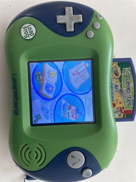 Leapfrog Leapster Learning Game System Handheld Console Green For