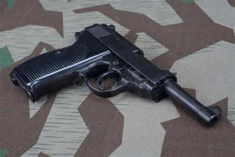Wwii Era Nazi German Army 9 Mm Semi Automatic Pistol Stock Photo