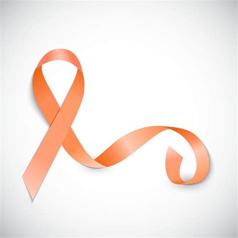 Orange Ribbon A Symbol Of Leukemia Vector Illustration 2754646 Vector