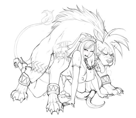 Tifa Lockhart And Red Xiii Final Fantasy And 1 More Drawn By Lm