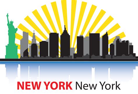 New York City Skyline Transparent Pngsvg Clipart Library Clip Art
