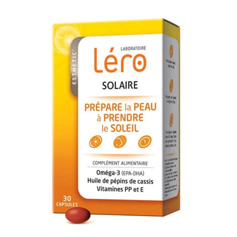 Lero Solaire Duo Prépare La Peau à Prendre Le Soleil Complément Alim