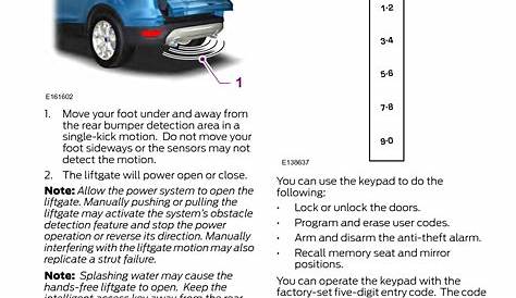 Ford Escape 2017 Owners Manual, Page: 7