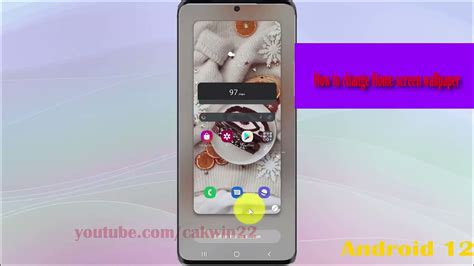 How To Change Home Screen Wallpaper In Samsung Galaxy S21 Plus Youtube