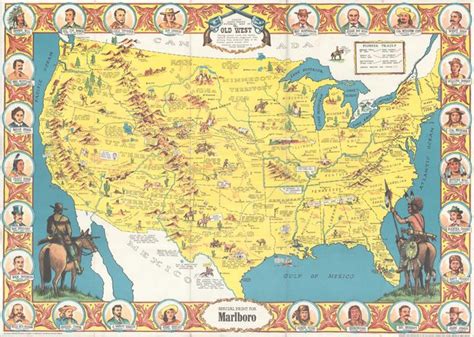 Sheriff Danny Arnolds Pictorial Map Of The Old West By Infrequent