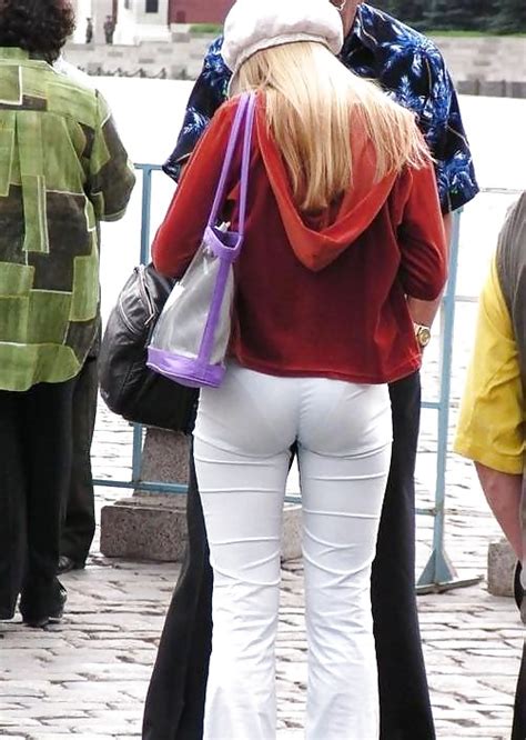 Wives In Tight And See Thru White Pants Porn Pictures