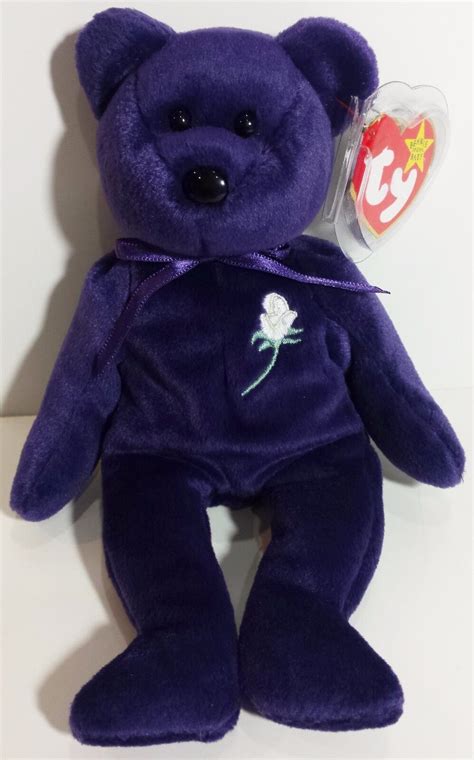 Ty Beanie Baby Princess The Diana Bear From Rare Retired