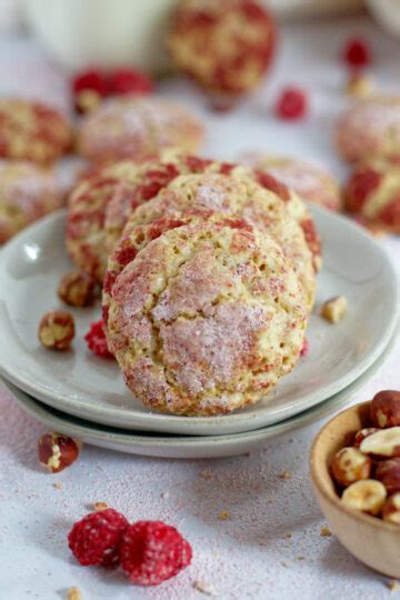 Raspberry Hazelnut Cookies Recipe Two Sugar Bugs