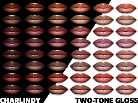 The Sims Resource Charlindy Two Tone Lip Gloss