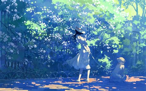 Summer White Dress Anime Girls Wallpapers Hd Desktop And Mobile