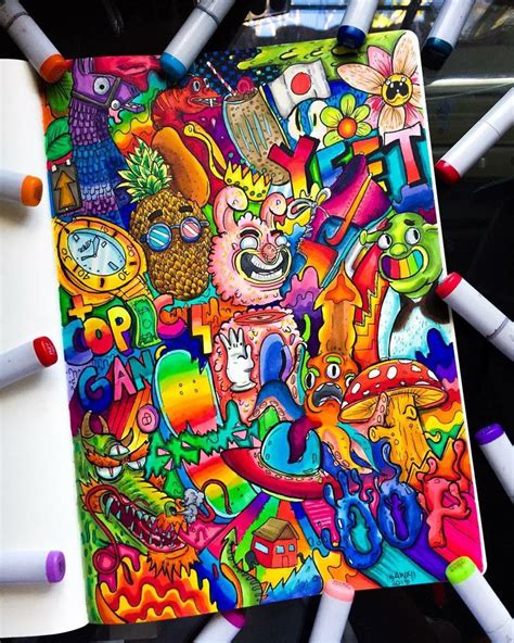 Pin By Wadidaw Oi On Gawxart Doodle Art Designs Doodle Art Drawing