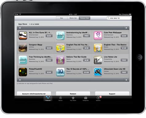 You can find the app in the recently added category in app. App Store: Now With Over 20.000 iPad Apps - MacStories