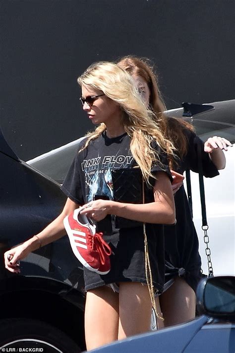 Stella Maxwell Puts On Very Leggy Display In Minuscule Denim Shorts