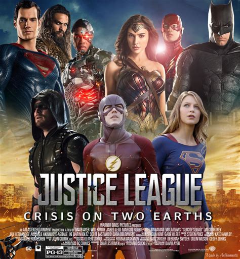 Justice League Crisis On Two Earths Movie Poster By Arkhamnatic
