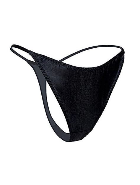 Buy Silriver Womens Silk Satin Panties Thong Sexy G String Thongs T