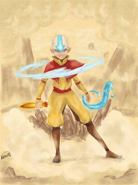 Avatar Aang By Resawe On Deviantart