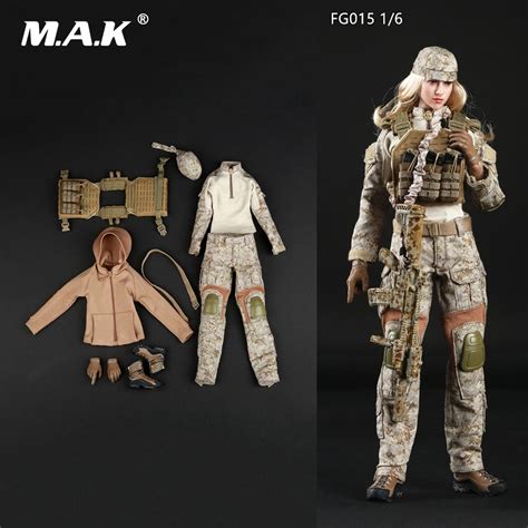16 Scale Female Clothes Set Fg015 Tactical Female Shooter Camouflage