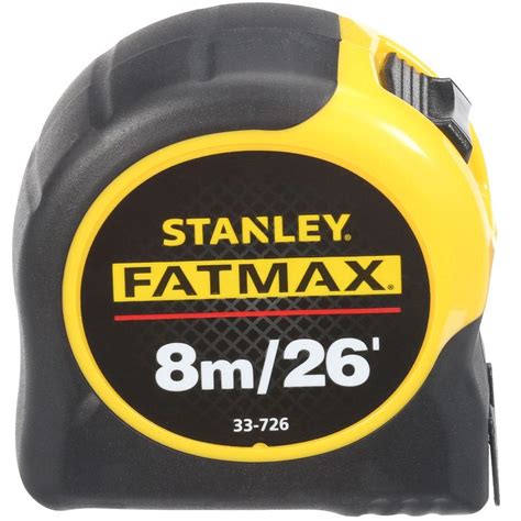 Stanley Tape Measure Metricenglish Scale Fatmax 8m26 Ft X 1 14 In