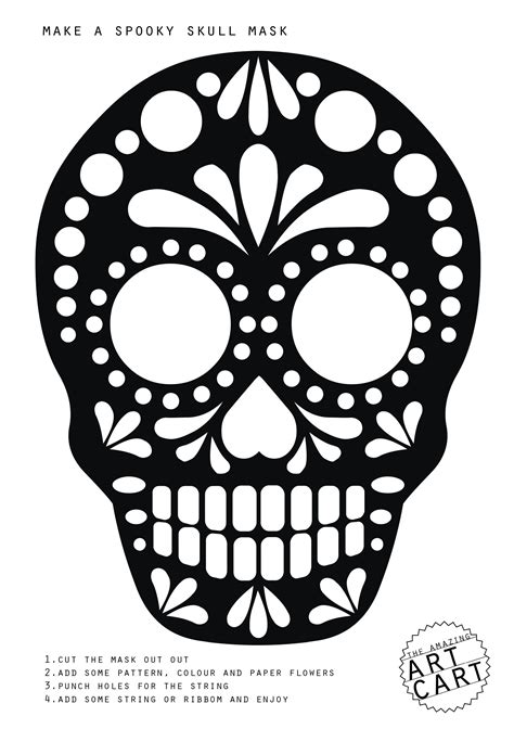 Day Of The Dead Skull Printable