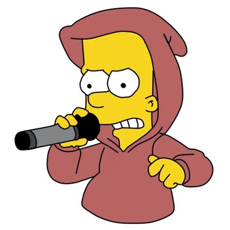 Bart Simpson Rap Battle Sticker Sticker Mania Homer Simpson Drawing Bart Simpson Rap Bart