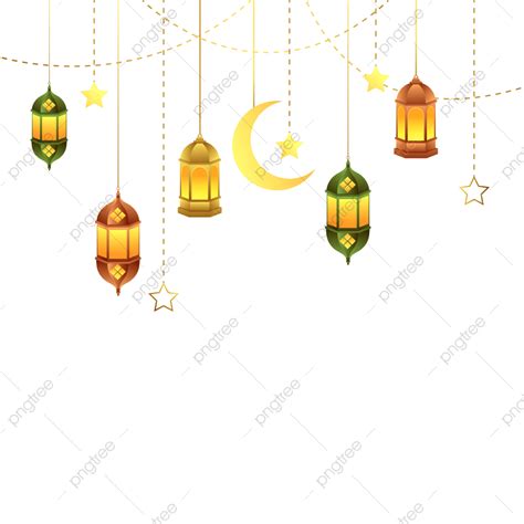 Ramadhan Vector Png Images Dekorasi Lentera Ramadhan Lentera Moon