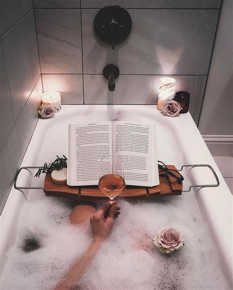 bubble bath candles and a good book bath relax bath recipes