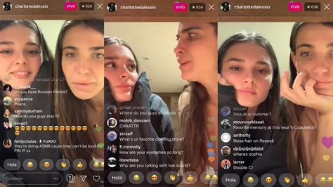 charlotte d alessio and charlotte lawrence instagram livestream youtube