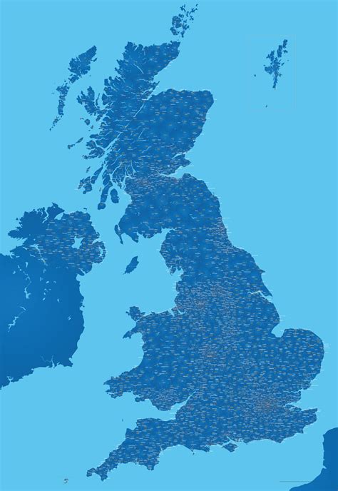 Best Uk Postcodes Map With All The Postcode Districts Post Towns And