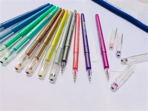 Ultra Fine Point Gel Pens With Diamond Tip Glitter Neon Pastel