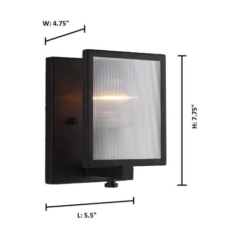 Eglo Henessy 475 In W 1 Light Black Transitional Led Wall Sconce In The Wall Sconces