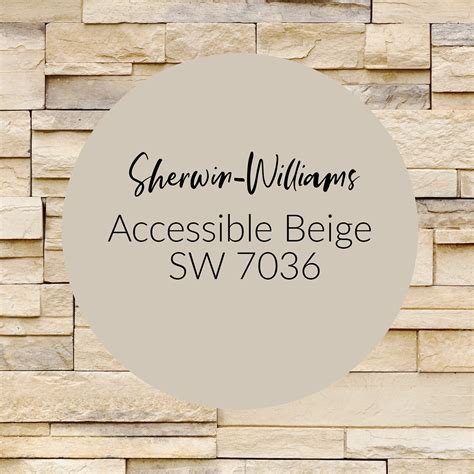 Sherwin williams accessible beige is a warm neutral paint color that is universally loved. One Shade Lighter Than Accessible Beige Sherwin Williams ...