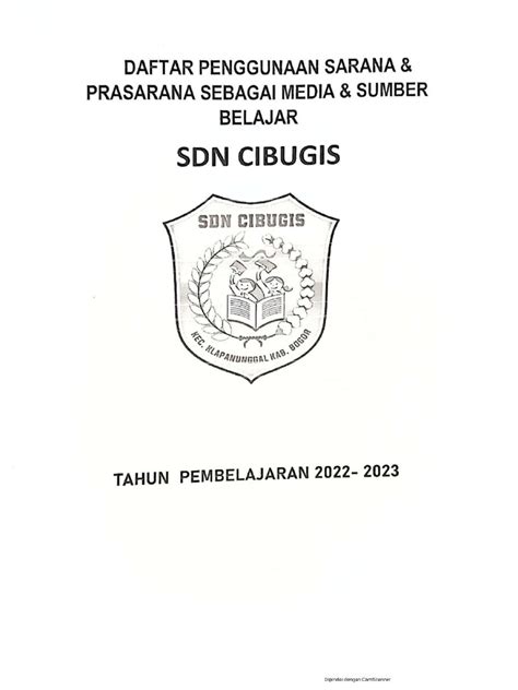 Daftar Penggunaan Sarana Dan Prasarana Sebagai Media Dan Sumber Belajar