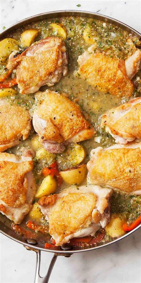 The chicken stew has to simmer for good 45 minutes. Chicken Stew with Tomatillo Sauce | Recipe | Stuffed ...